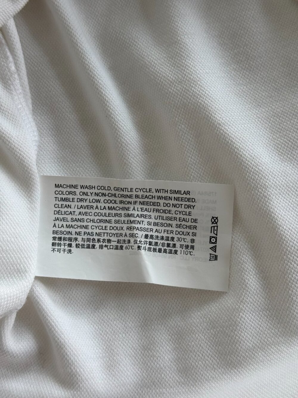 Theory - Men's Polo Shirt Size Small in White - Picture 7 of 8